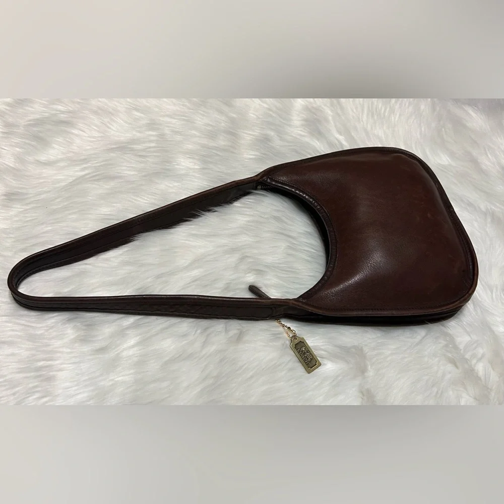 Vintage Coach 1998 ERGO Mini Zip 9020 Mahogany Bag - Picture 7 of 16